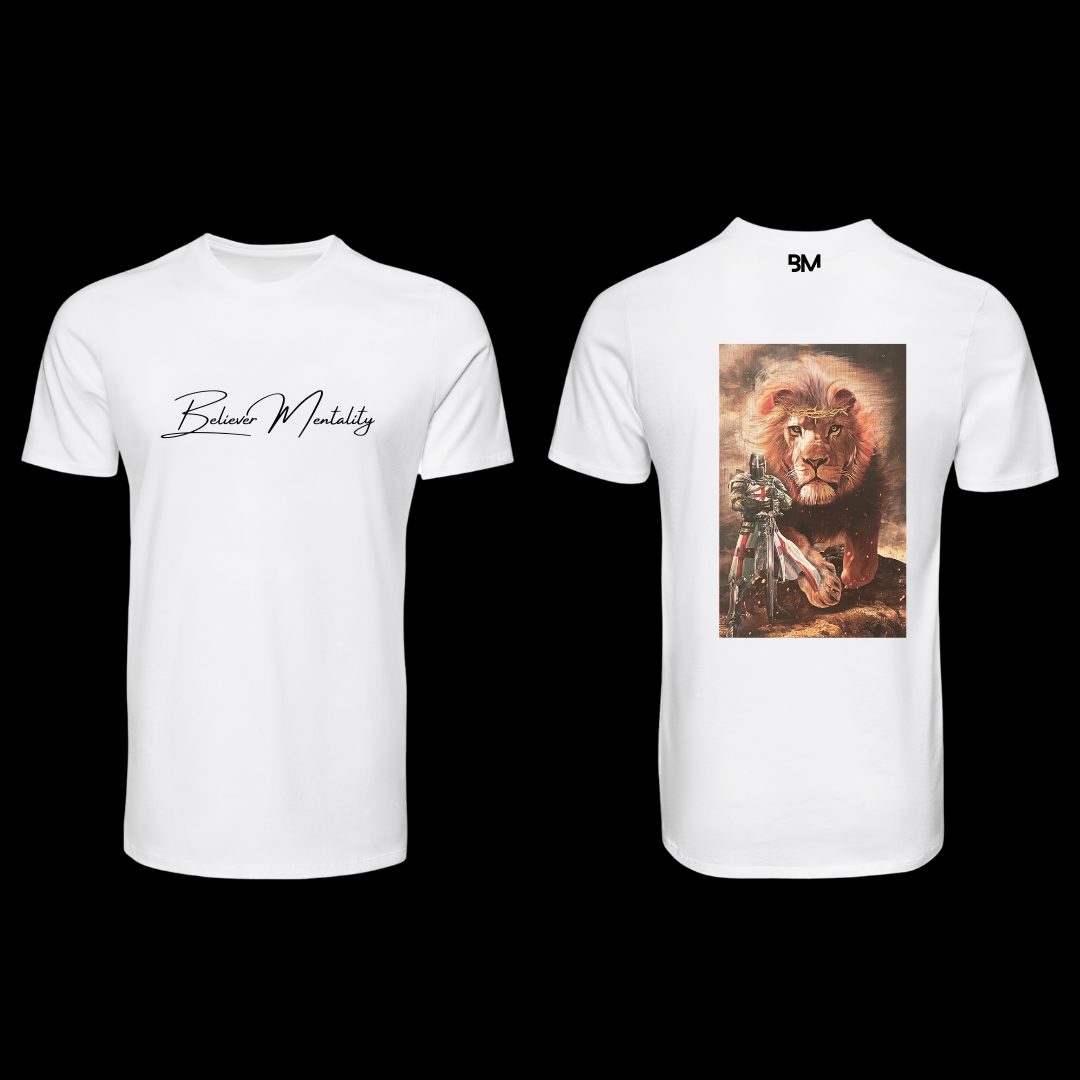 BELIEVER TEE WHITE LION