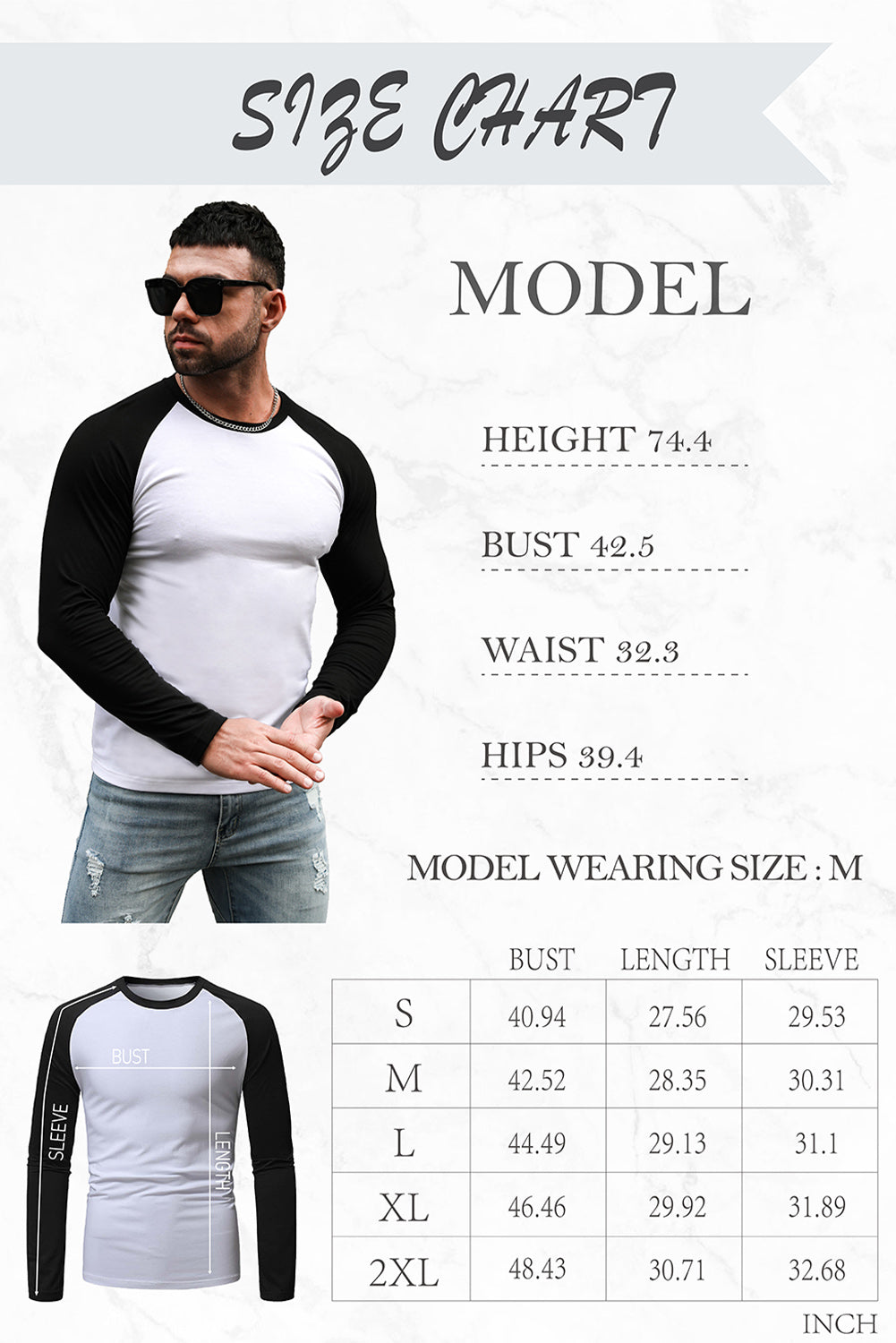 Men's Letter Skull Print Color Block Long Sleeve Top