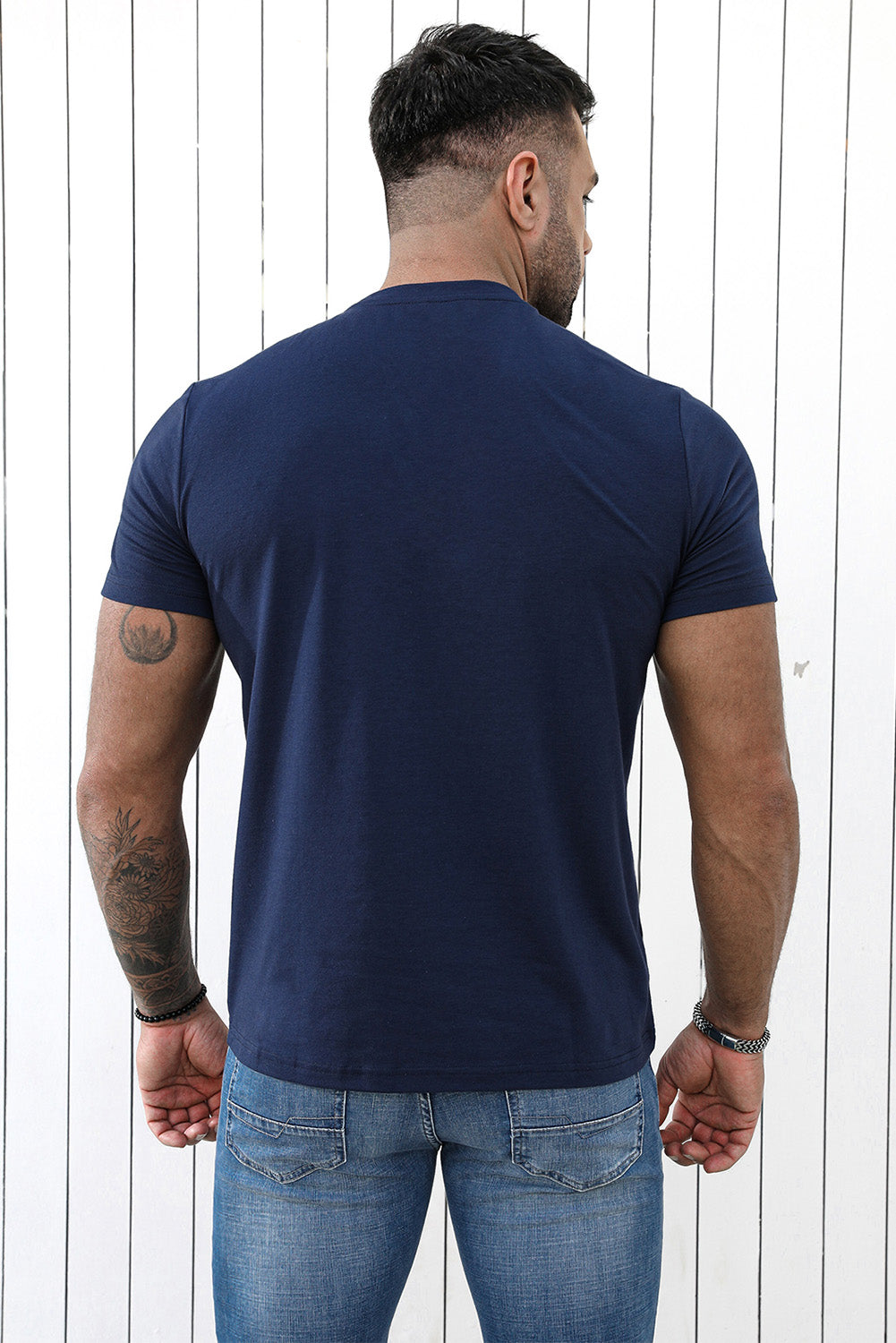 Crew Neck Slogan Letter Print Men's Graphic Tee