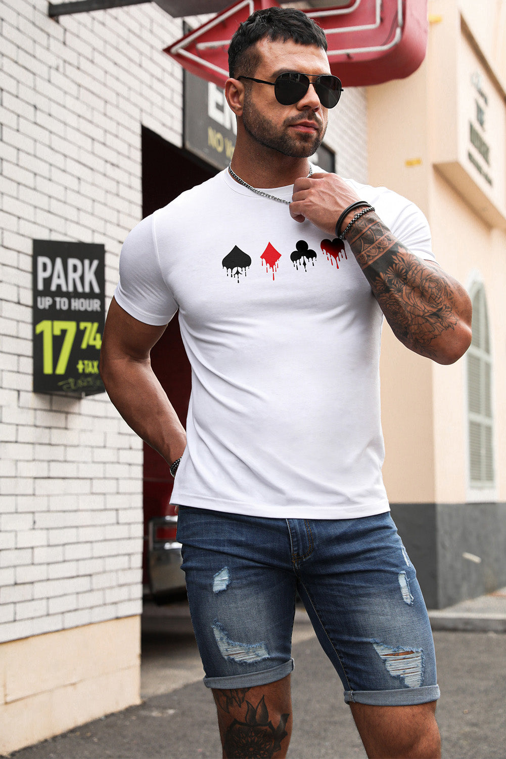 Best Friends Wine Bottle Graphic Print Short Sleeve Men's T Shirt