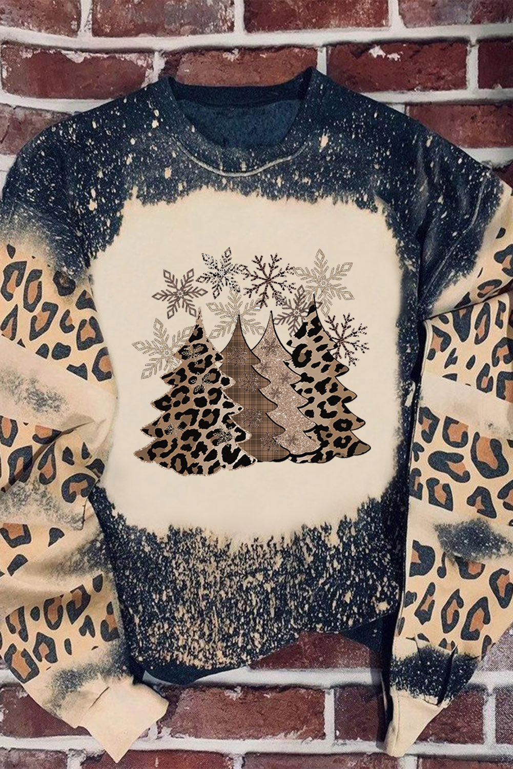 GAME DAY Leopard Rugby Print Graphic Sweatshirt