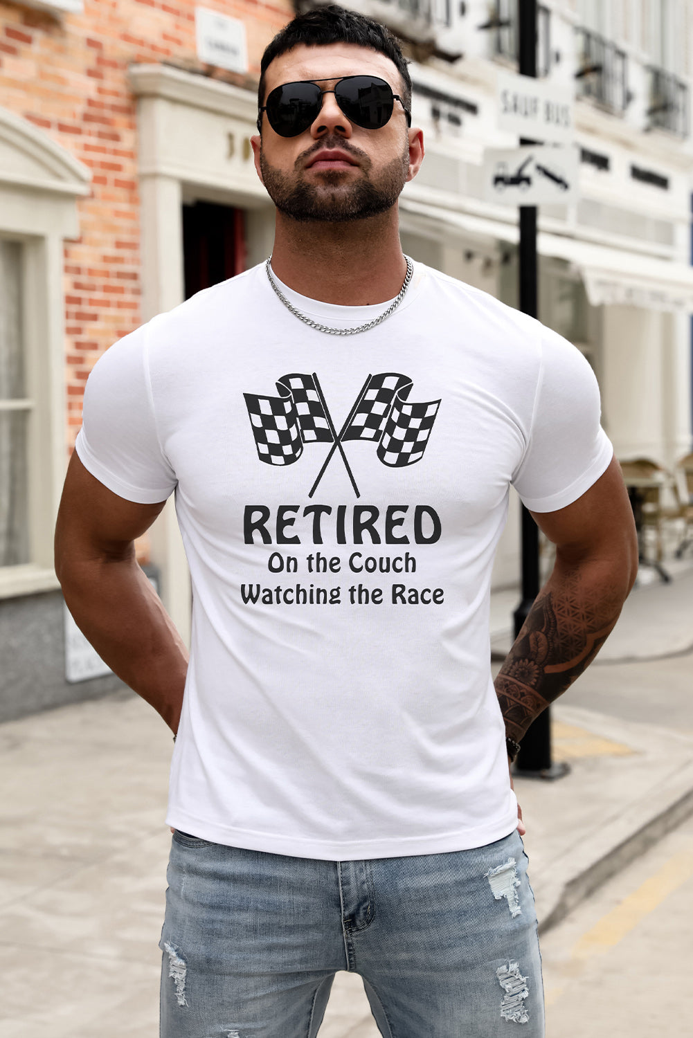 Best Friends Wine Bottle Graphic Print Short Sleeve Men's T Shirt