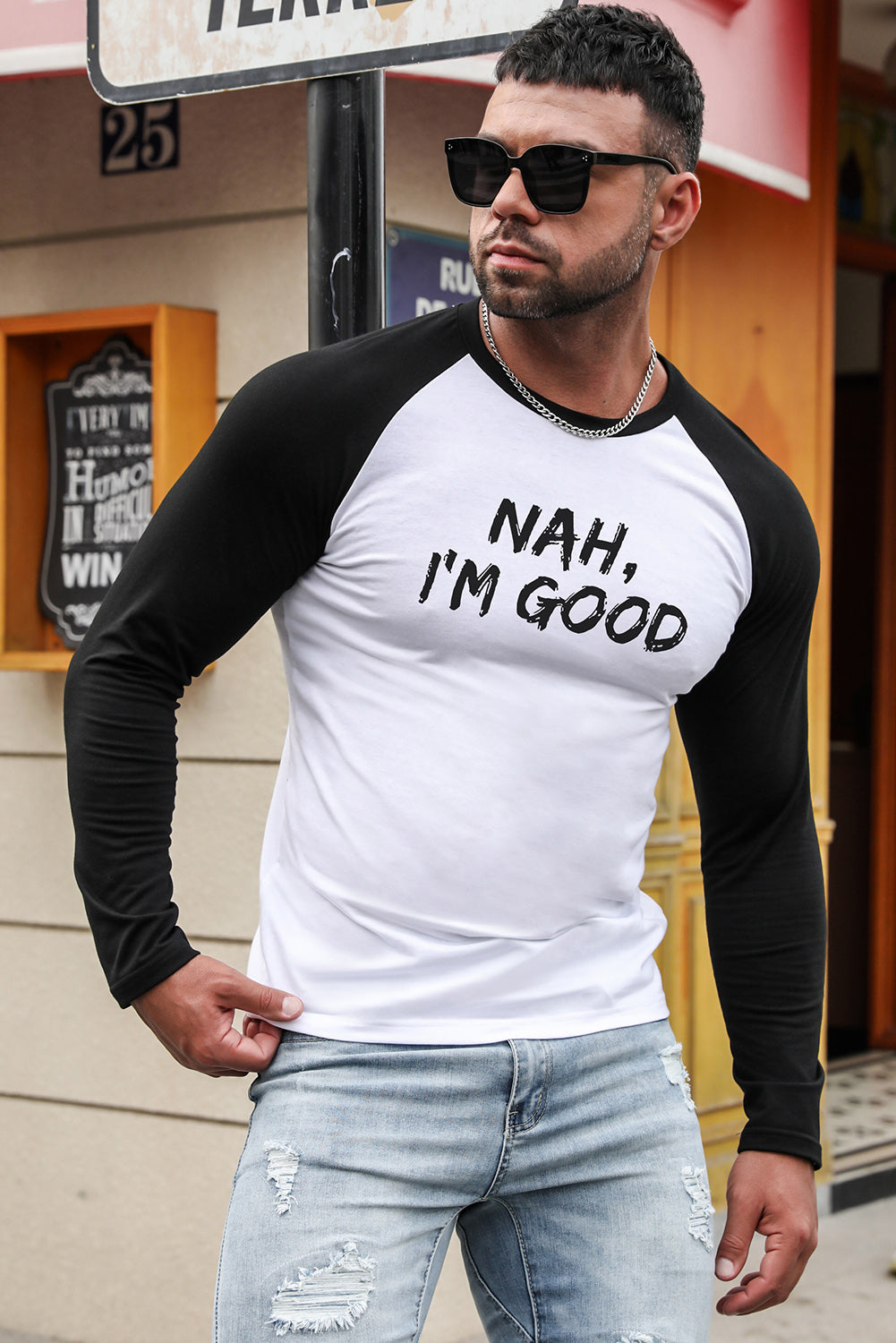 My Retirement Plan Guitar Print Color Block Men's Top