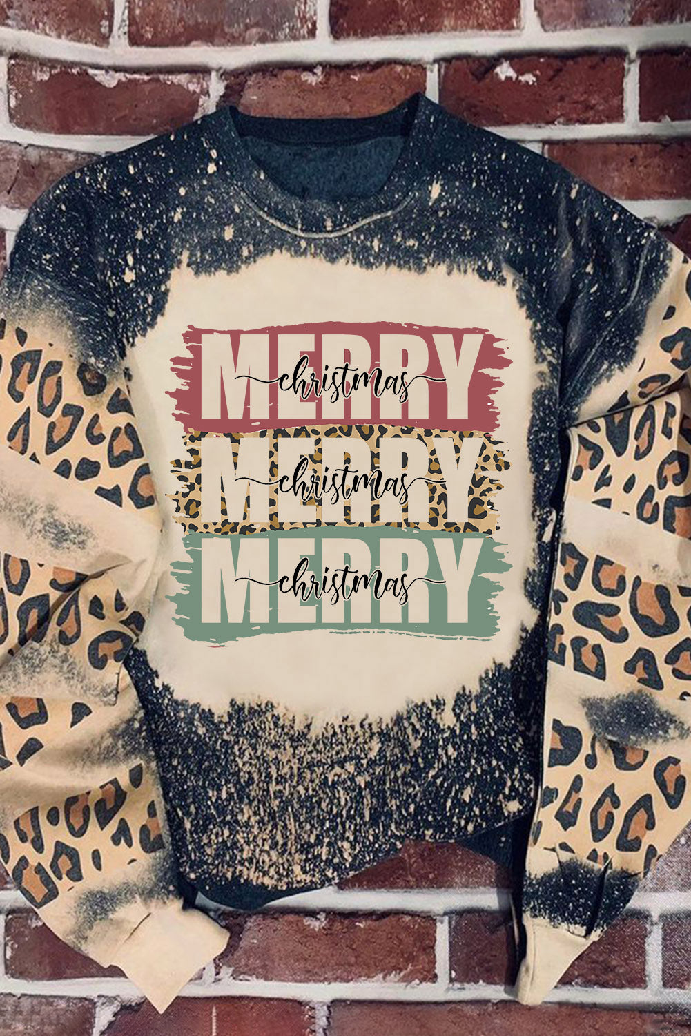 GAME DAY Leopard Rugby Print Graphic Sweatshirt