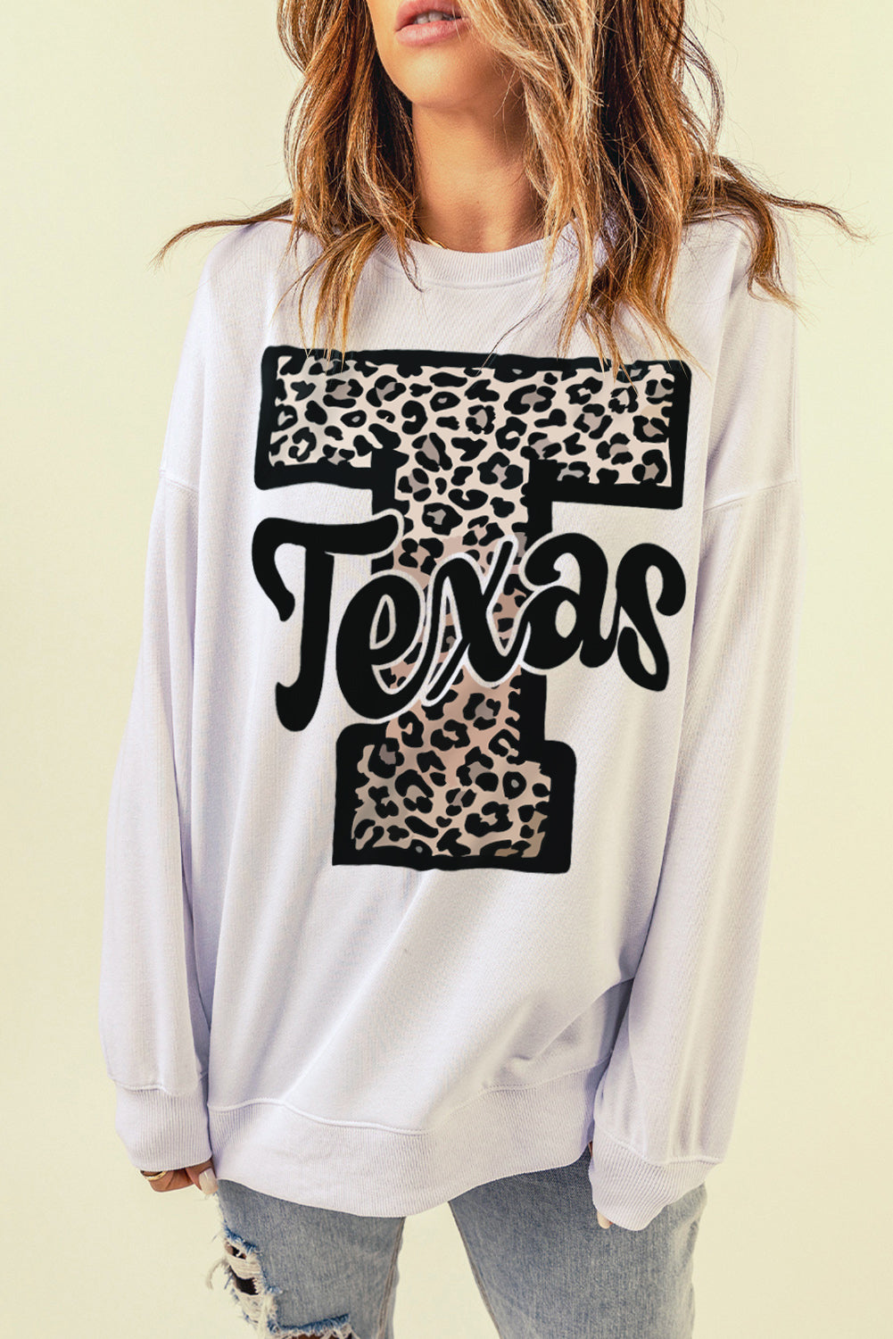 Dark Blue Oversized Solid Drop Shoulder Sweatshirt