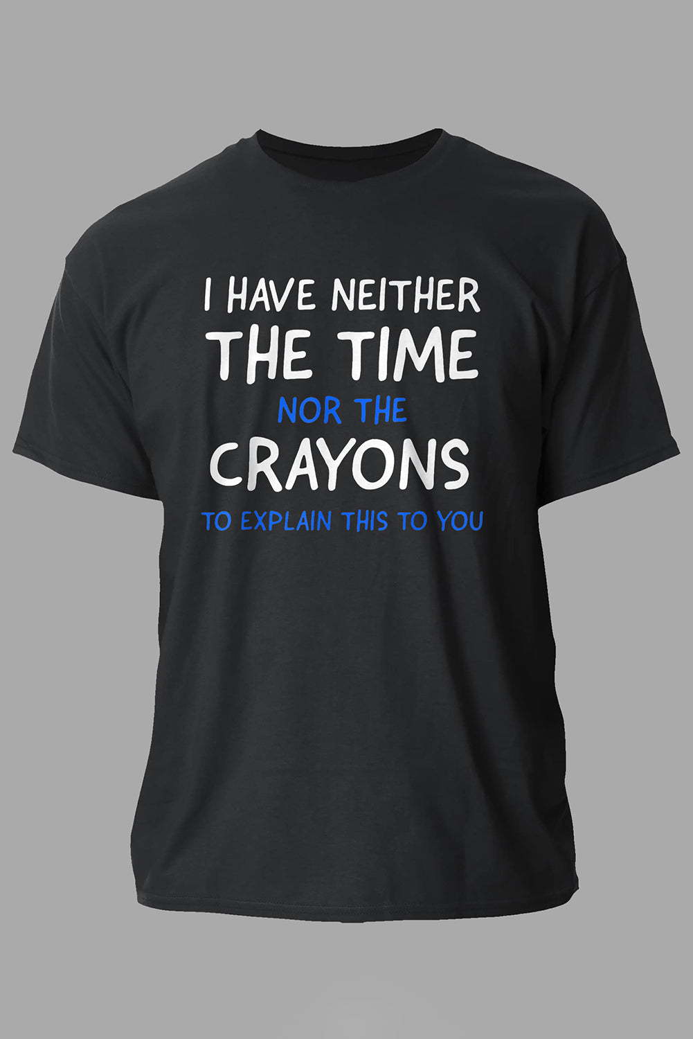 CRAYONS Letter Print O-neck Short Sleeve Men's T Shirt