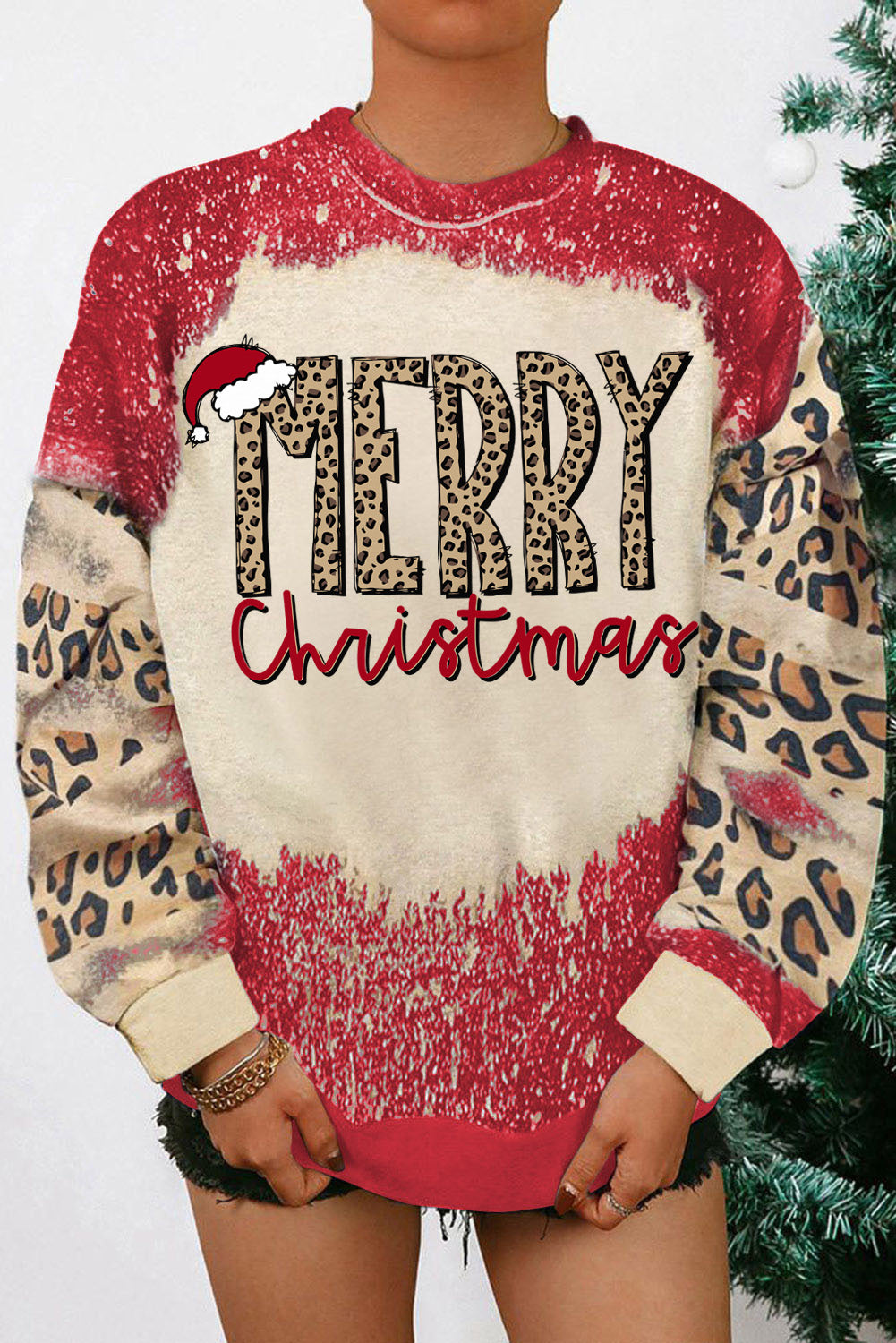GAME DAY Leopard Rugby Print Graphic Sweatshirt