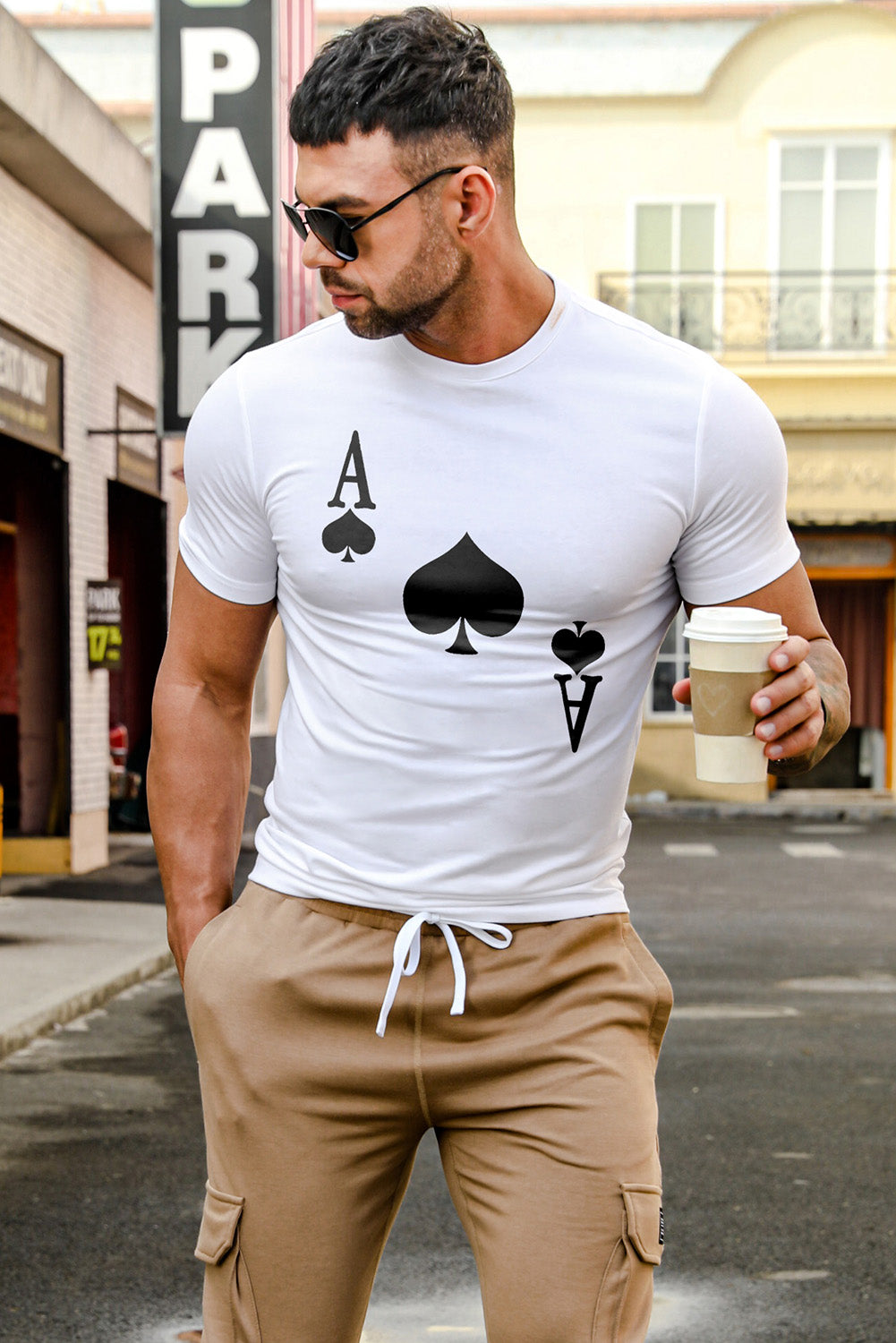 Best Friends Wine Bottle Graphic Print Short Sleeve Men's T Shirt