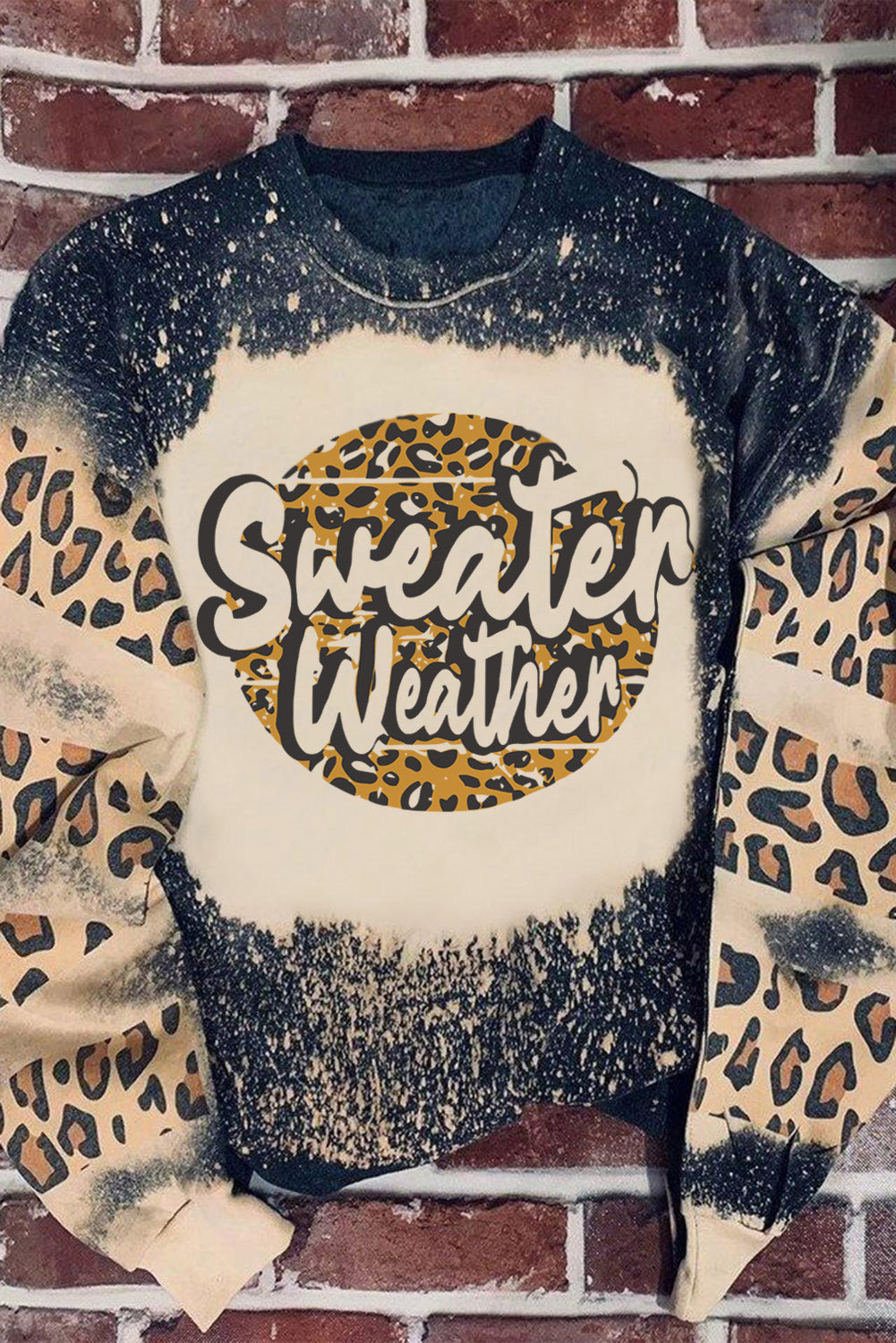 GAME DAY Leopard Rugby Print Graphic Sweatshirt