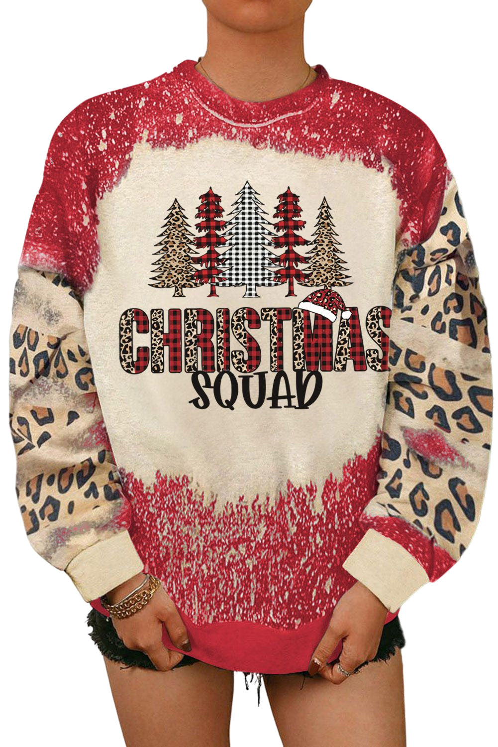 GAME DAY Leopard Rugby Print Graphic Sweatshirt
