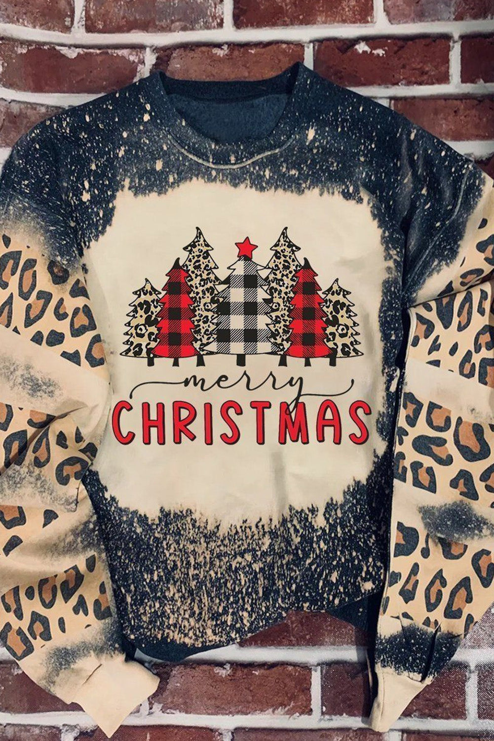 GAME DAY Leopard Rugby Print Graphic Sweatshirt