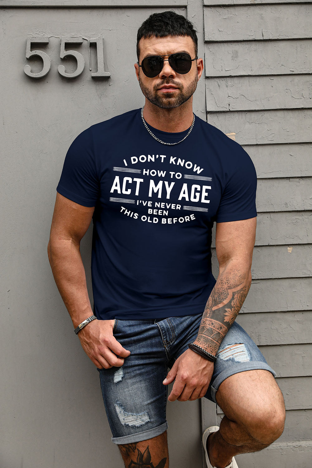Crew Neck Slogan Letter Print Men's Graphic Tee