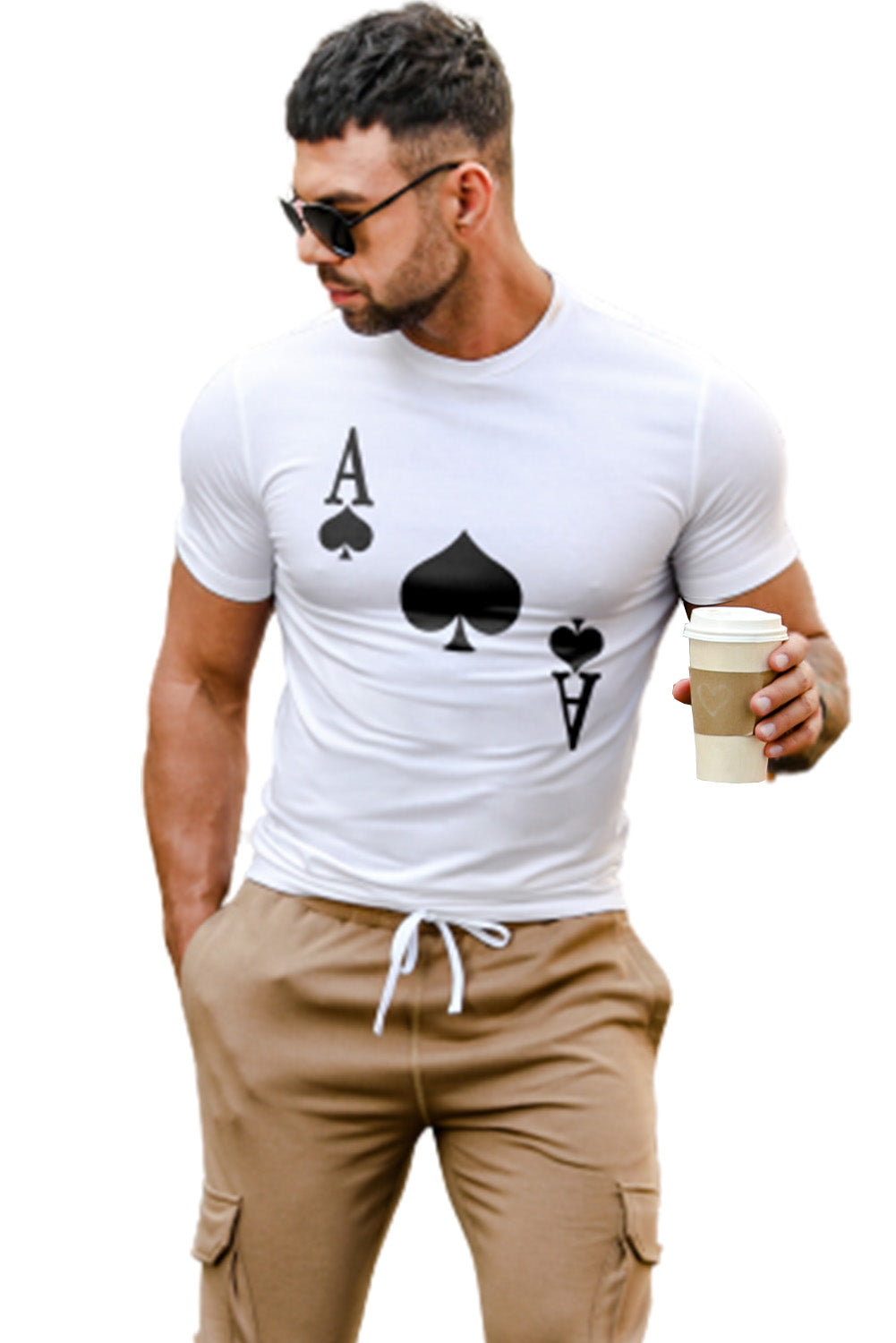 Best Friends Wine Bottle Graphic Print Short Sleeve Men's T Shirt