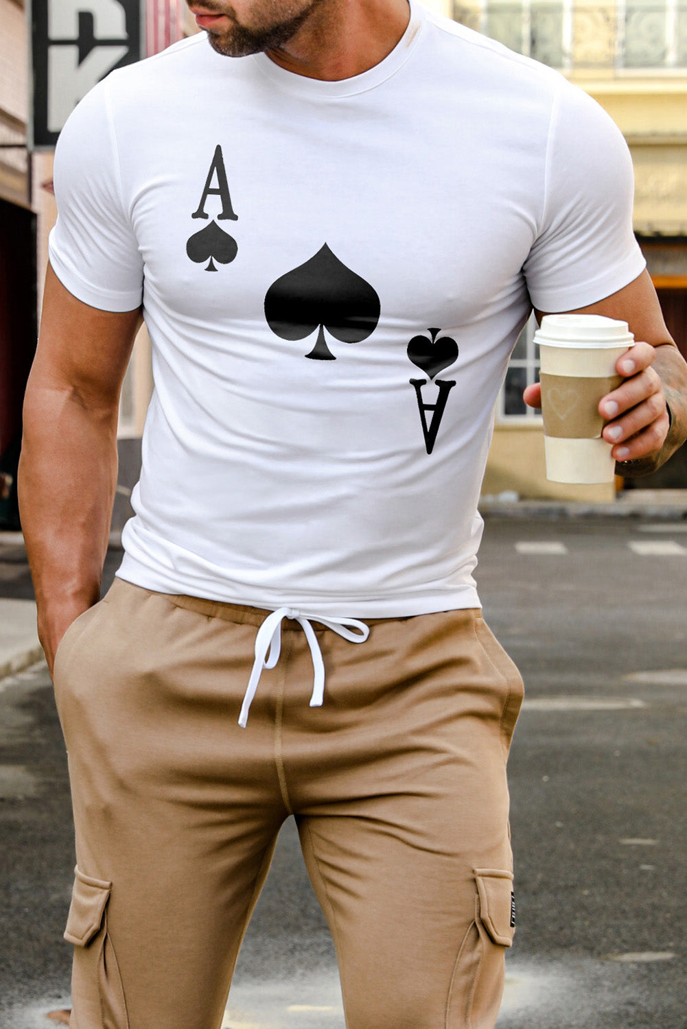 Best Friends Wine Bottle Graphic Print Short Sleeve Men's T Shirt