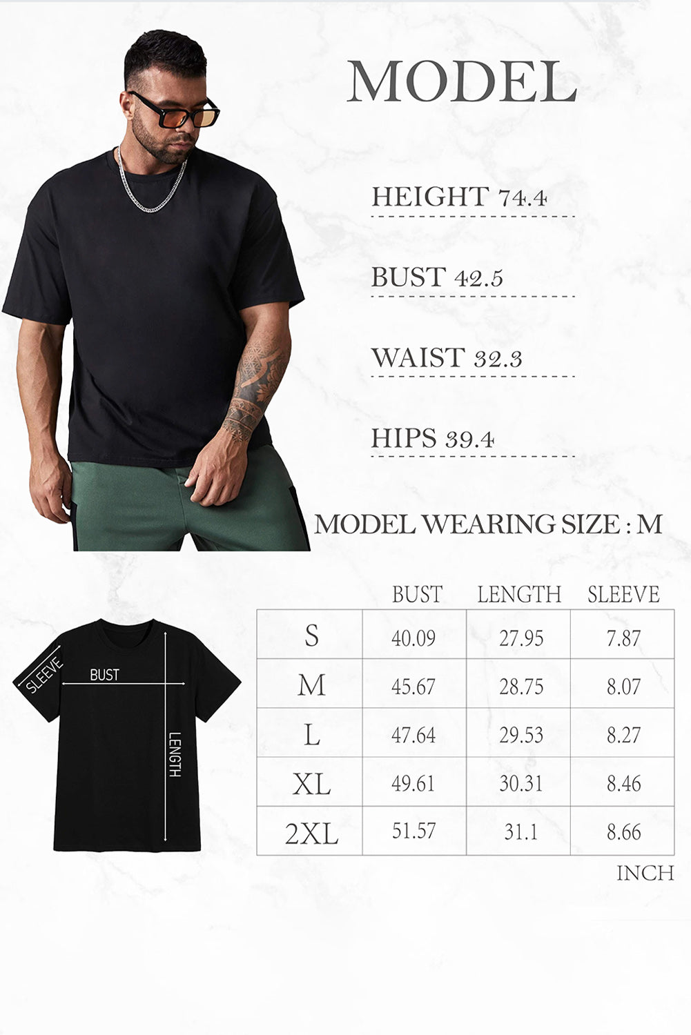 DO IT Letter Print O Neck Men's Oversized Tee