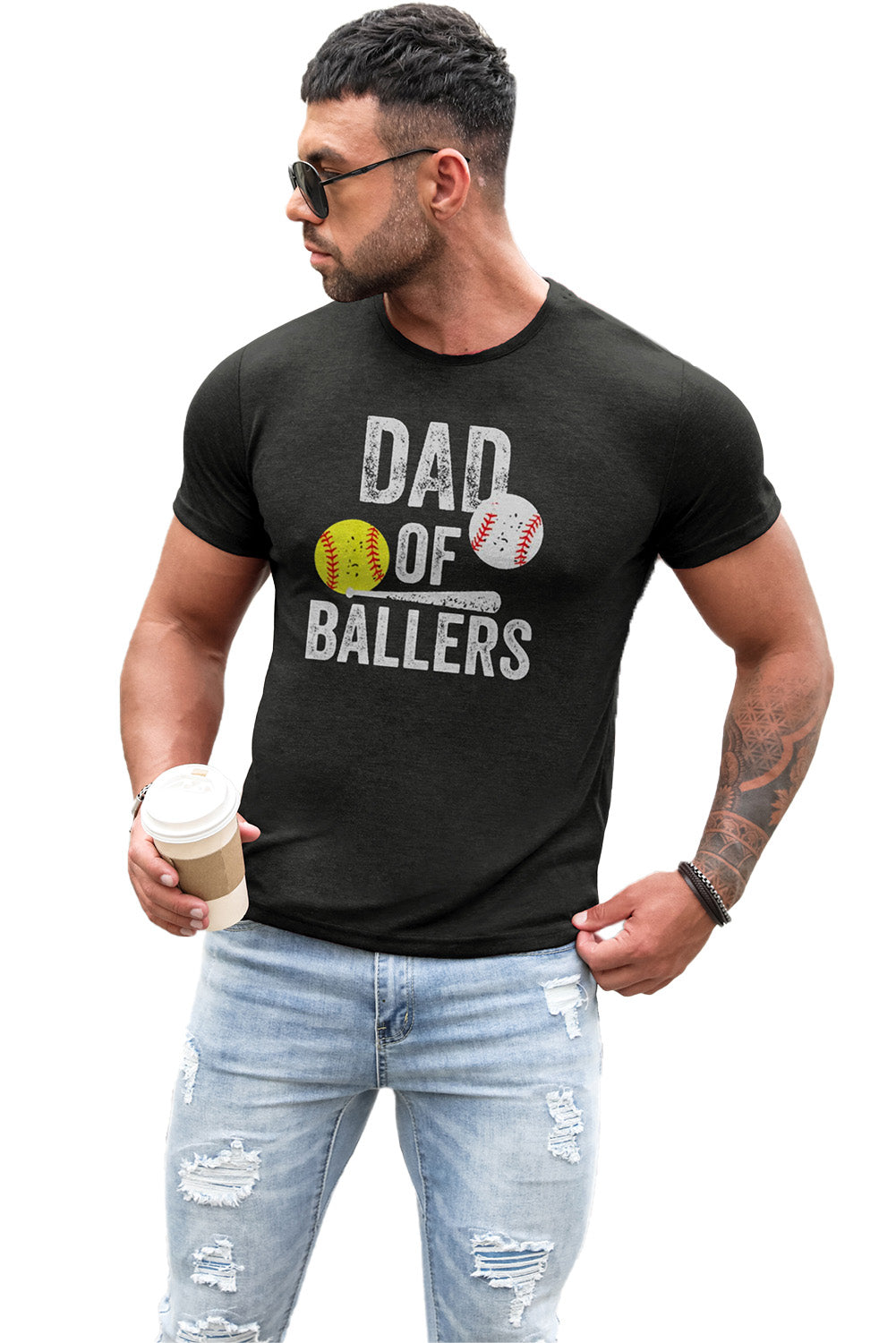Best Friends Wine Bottle Graphic Print Short Sleeve Men's T Shirt