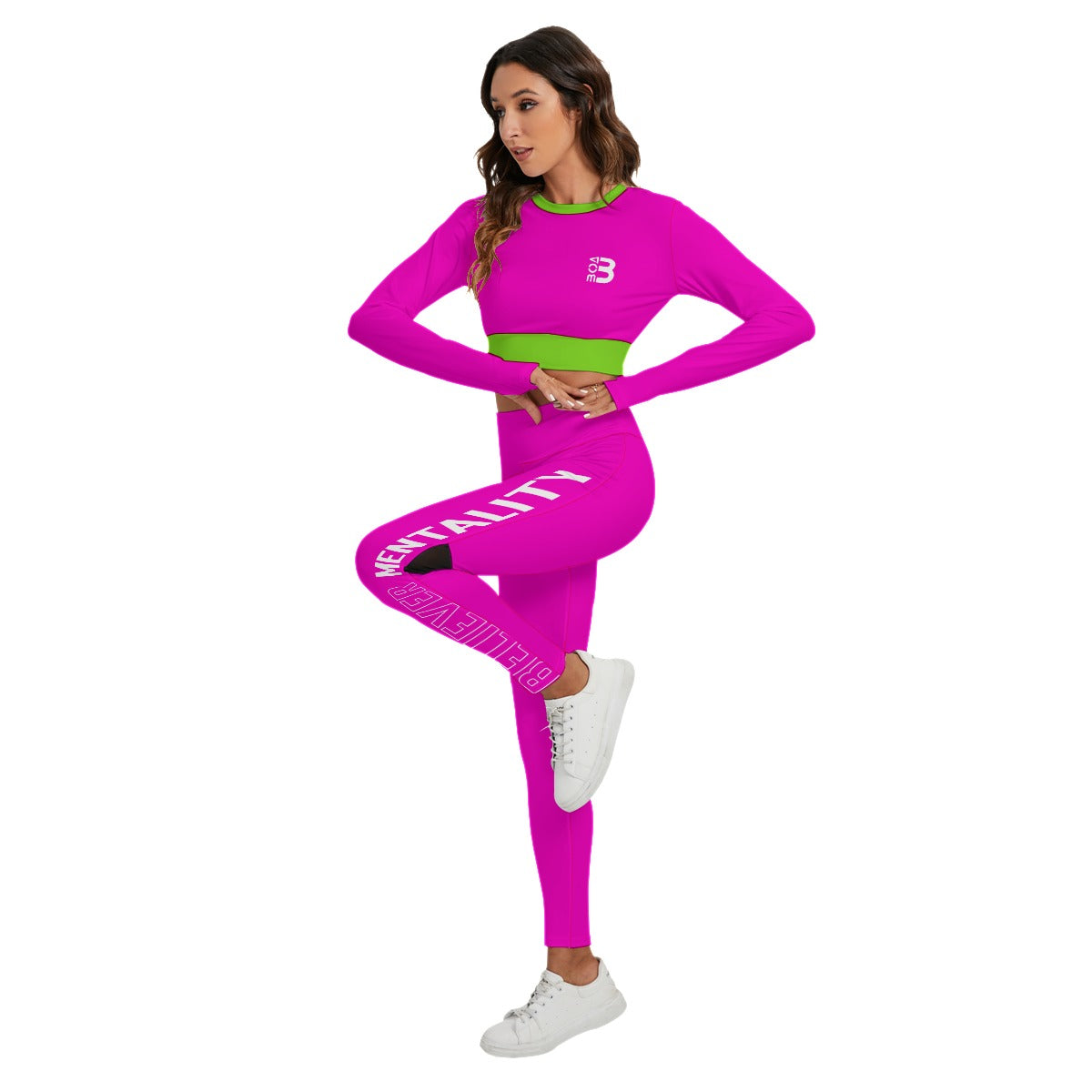 Women's Sport Set With Backless Top And Leggings