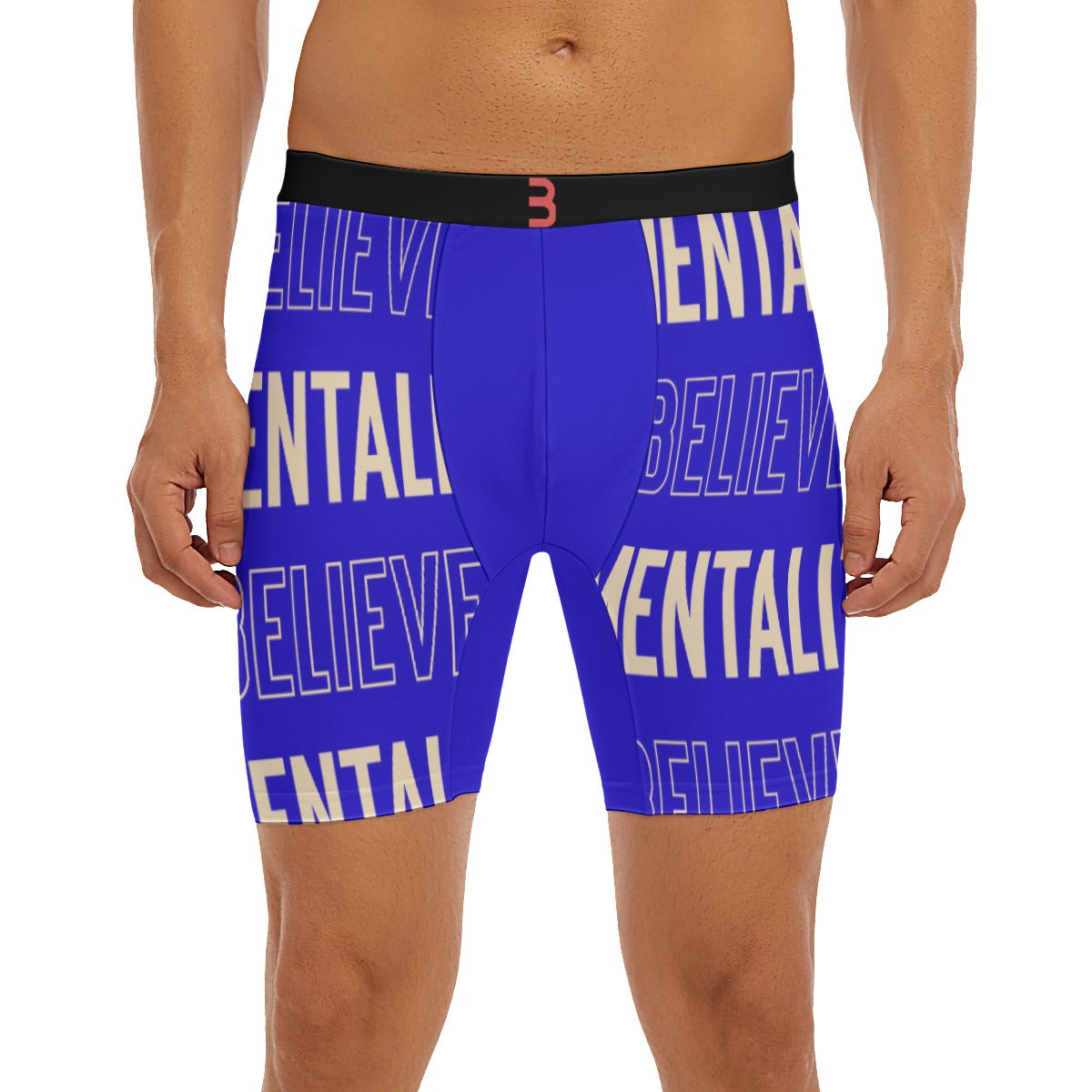 Believer Mentality Men's Long Boxer Briefs