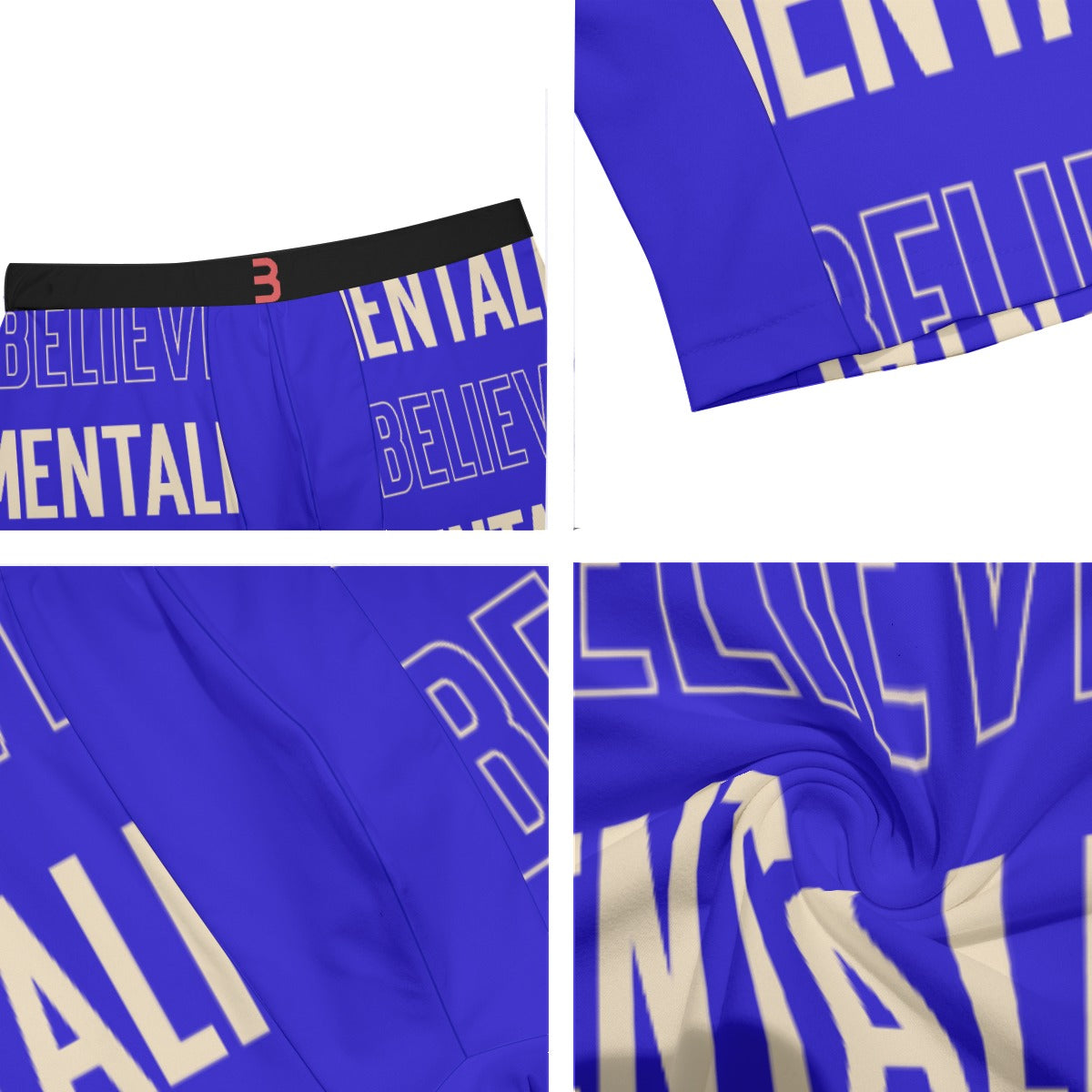Believer Mentality Men's Long Boxer Briefs