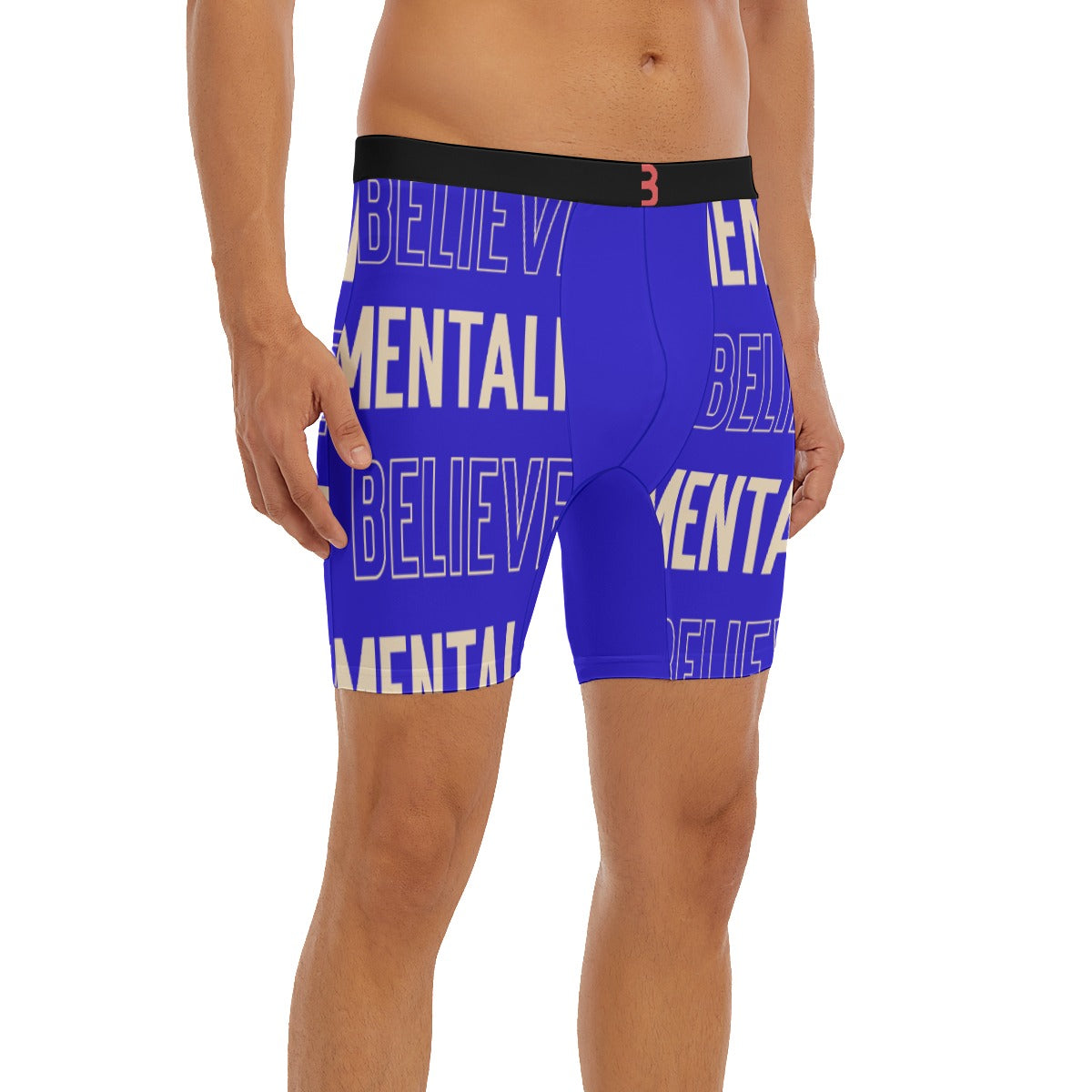 Believer Mentality Men's Long Boxer Briefs