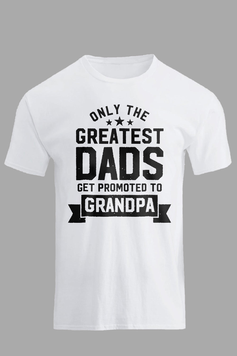 PAPA Letter Print Crewneck Short Sleeve Men's T Shirt