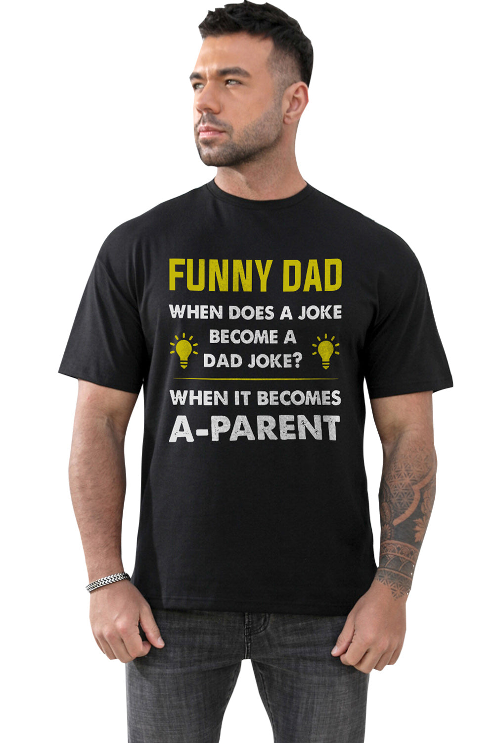 CRAYONS Letter Print O-neck Short Sleeve Men's T Shirt