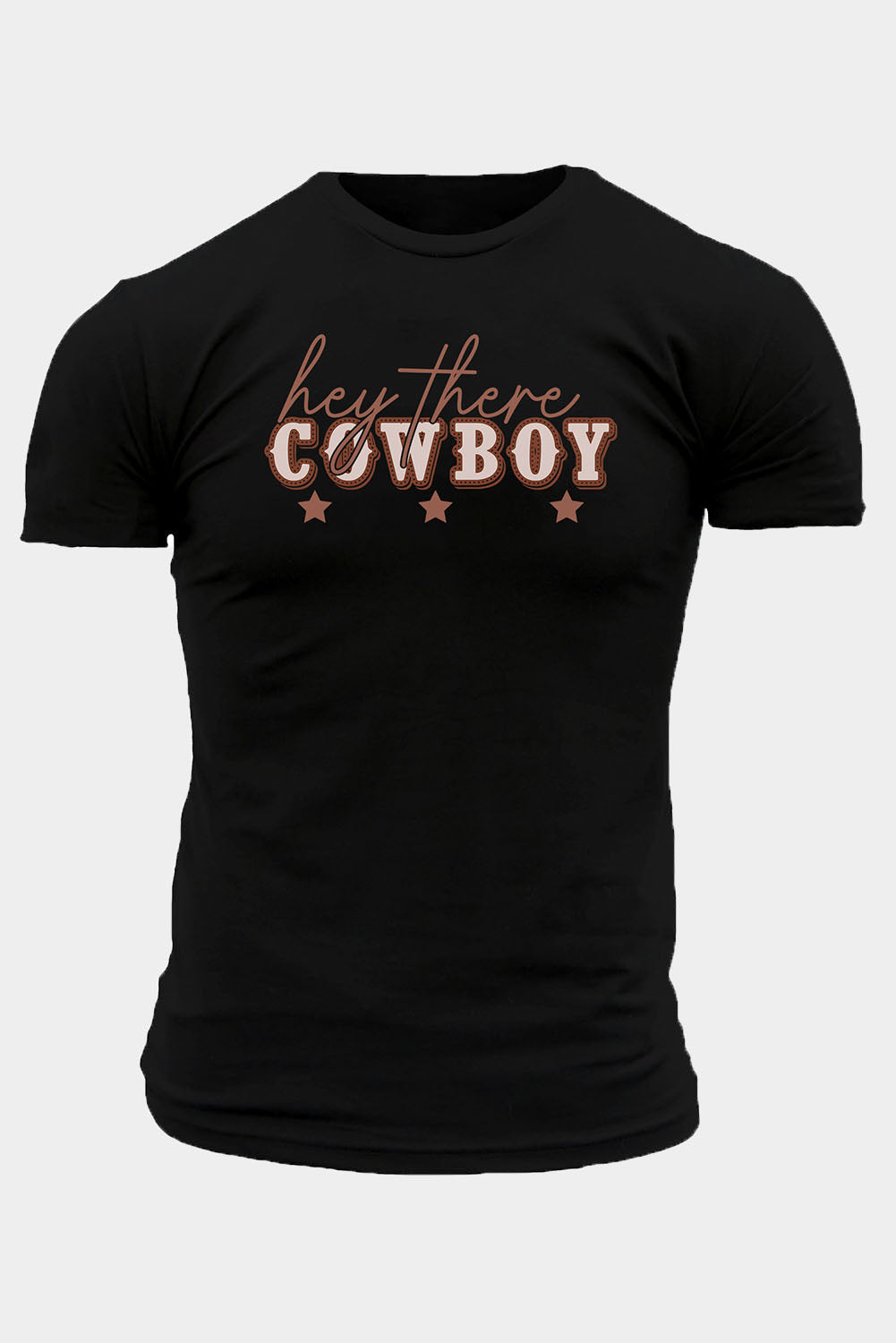 Crew Neck Slogan Letter Print Men's Graphic Tee