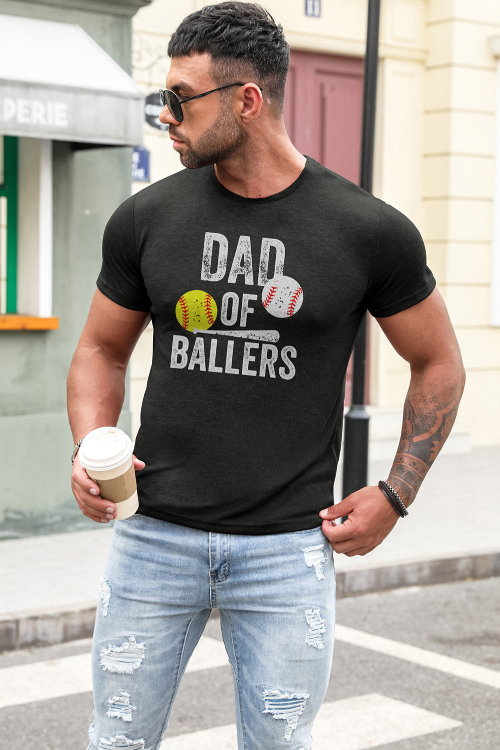 Best Friends Wine Bottle Graphic Print Short Sleeve Men's T Shirt