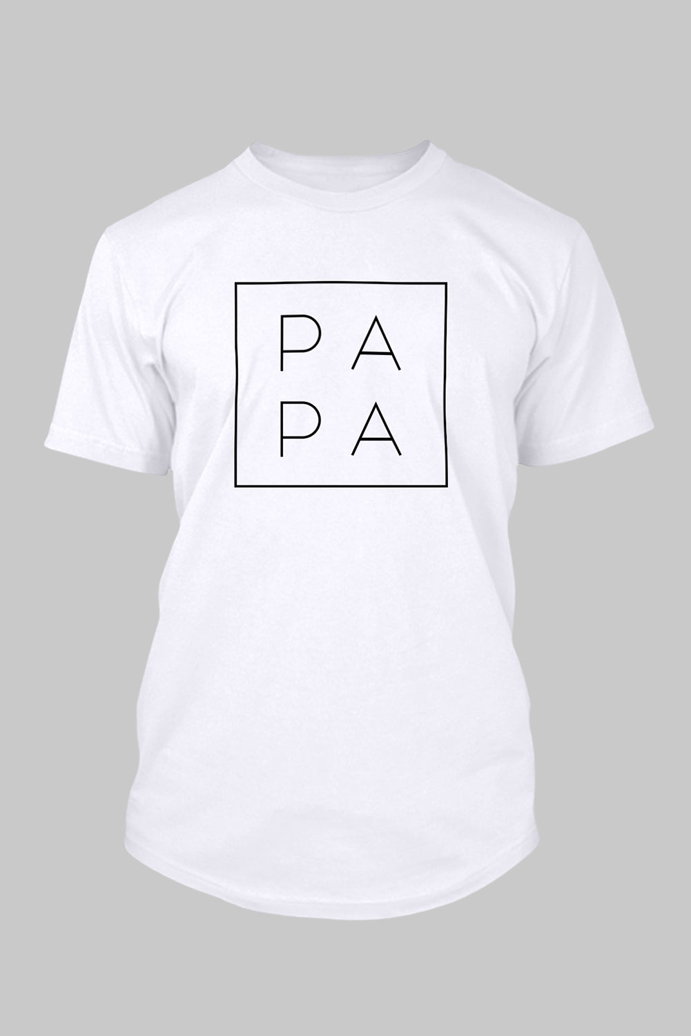 PAPA Letter Print Crewneck Short Sleeve Men's T Shirt