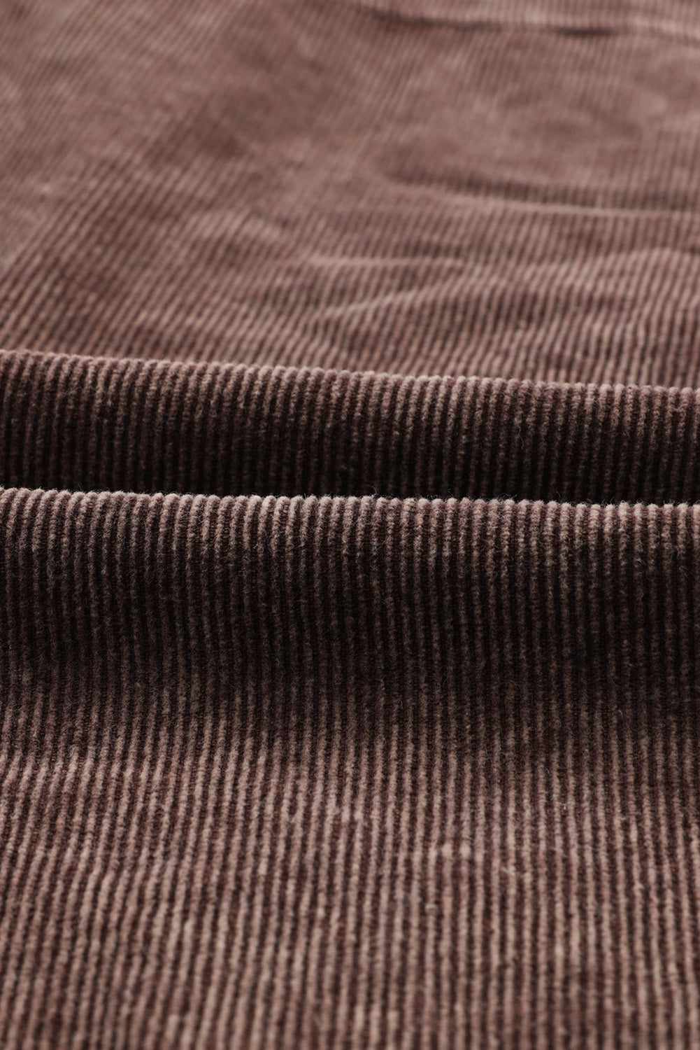 Chest Pocket Buttoned Corduroy Shacket