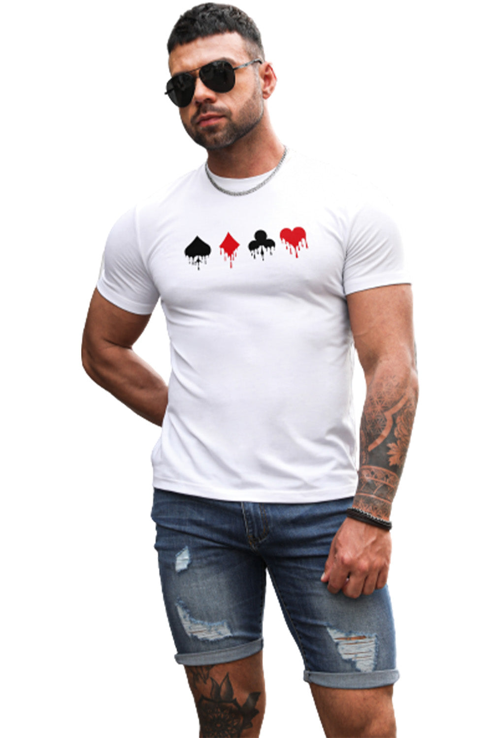 Best Friends Wine Bottle Graphic Print Short Sleeve Men's T Shirt