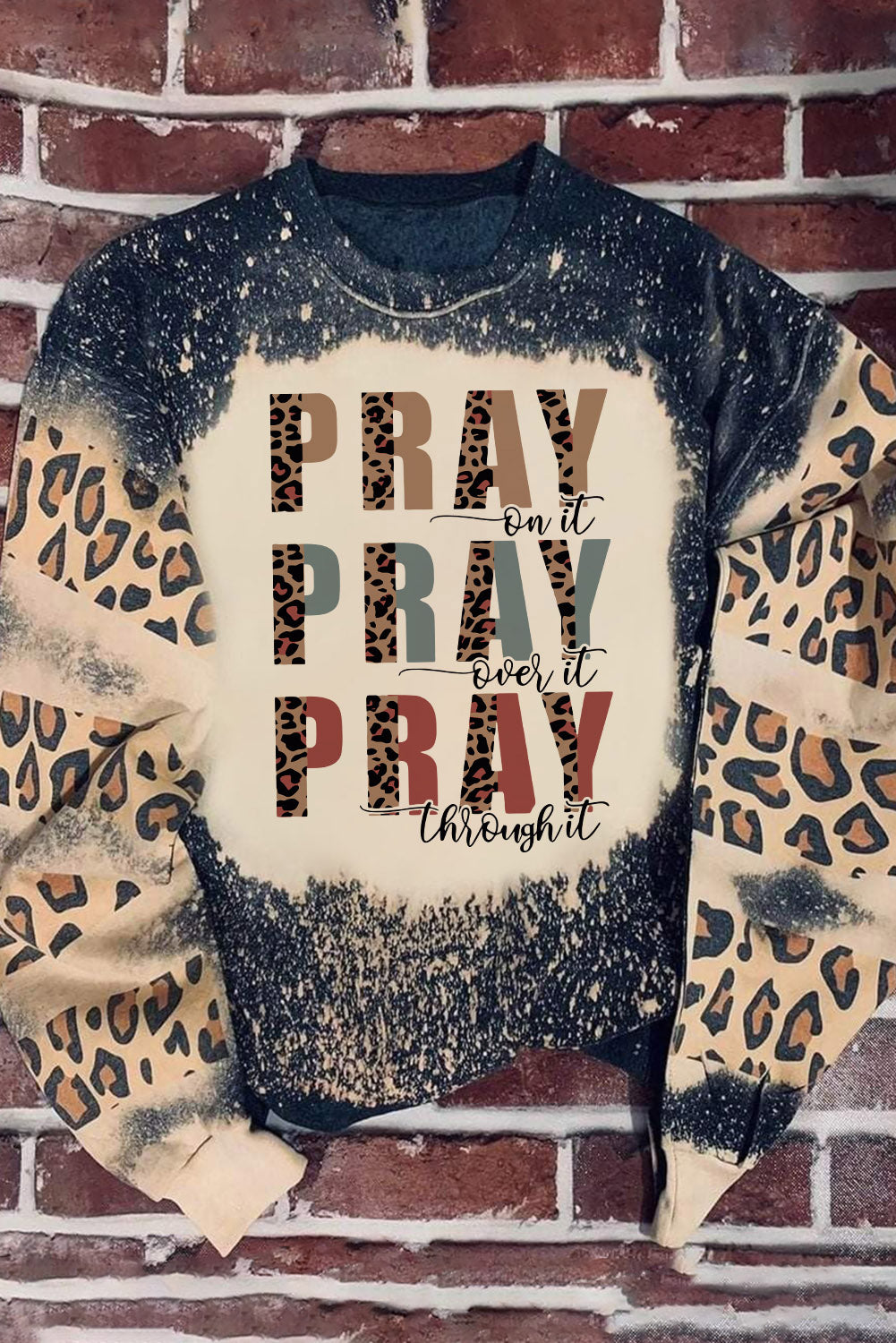 GAME DAY Leopard Rugby Print Graphic Sweatshirt