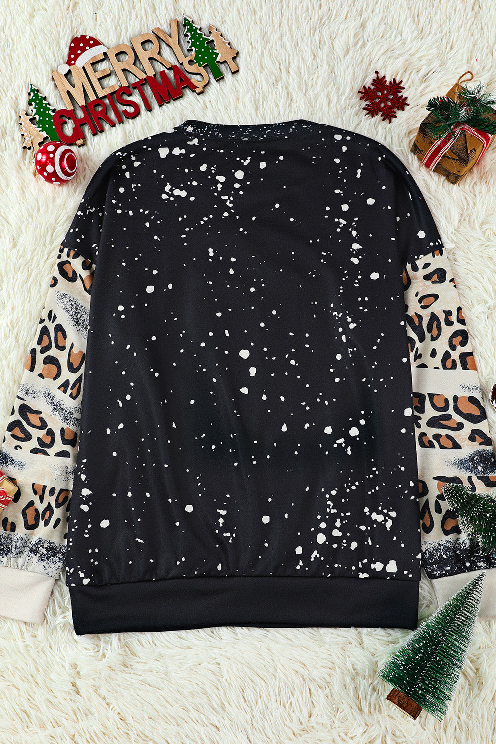 GAME DAY Leopard Rugby Print Graphic Sweatshirt