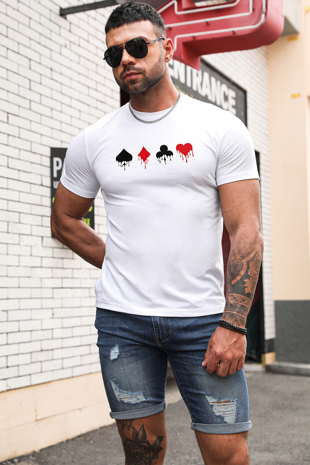 Best Friends Wine Bottle Graphic Print Short Sleeve Men's T Shirt