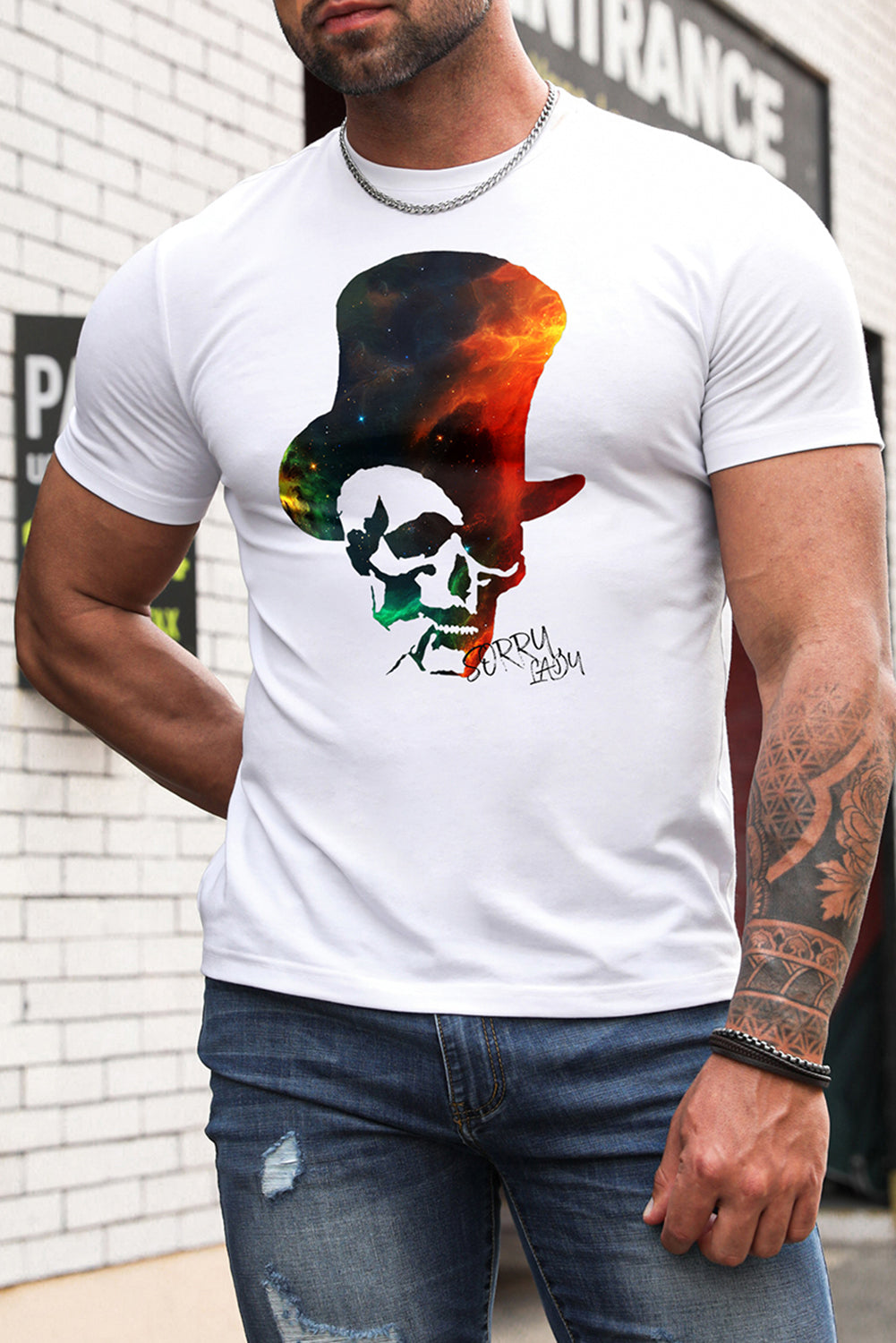 Best Friends Wine Bottle Graphic Print Short Sleeve Men's T Shirt