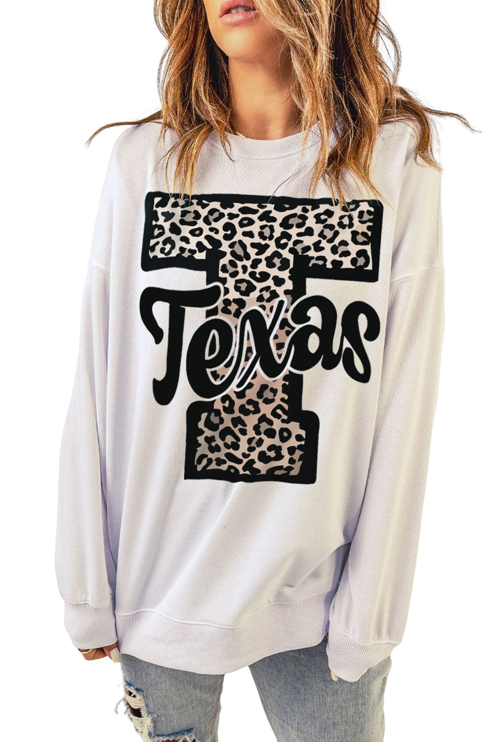 Dark Blue Oversized Solid Drop Shoulder Sweatshirt