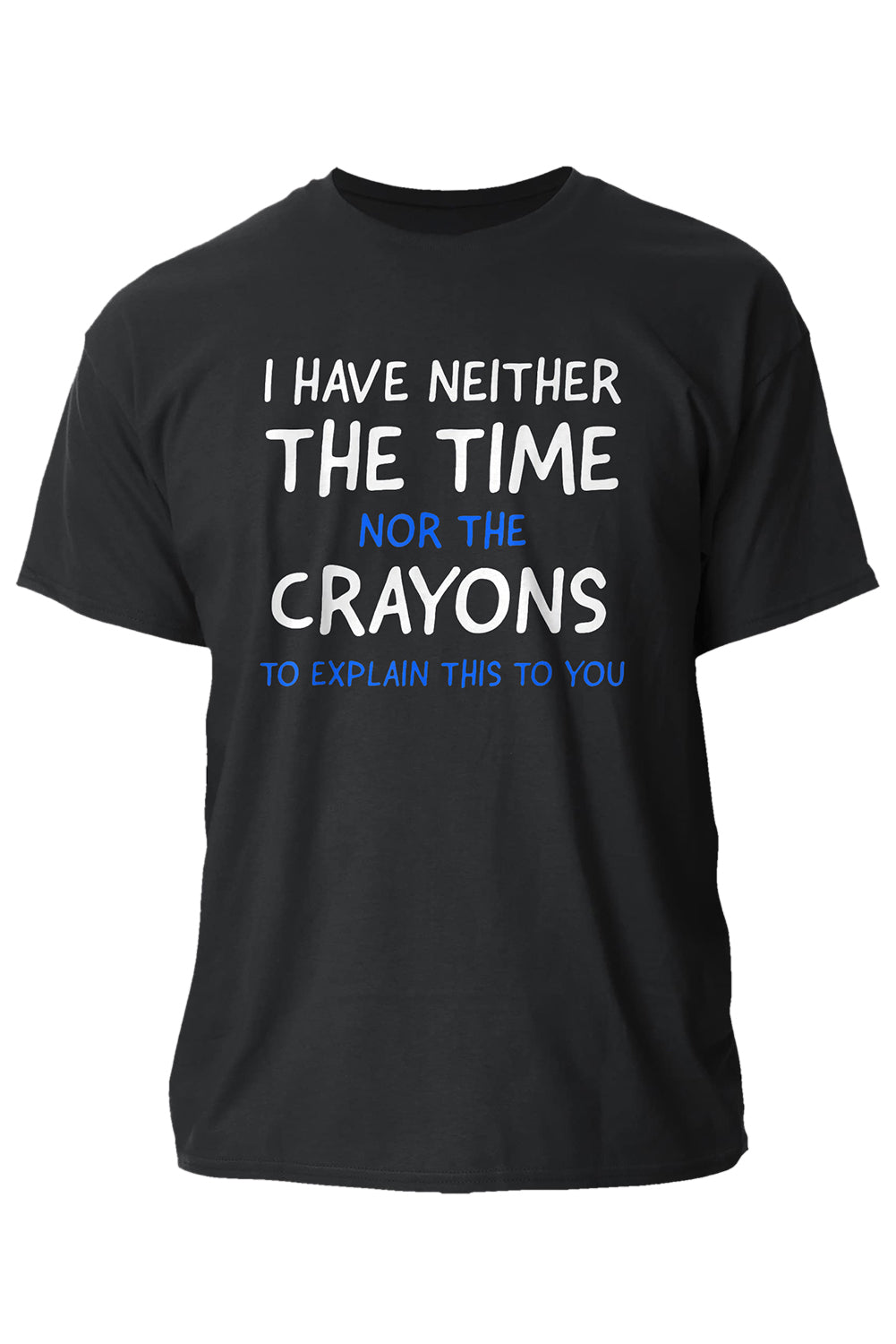 CRAYONS Letter Print O-neck Short Sleeve Men's T Shirt
