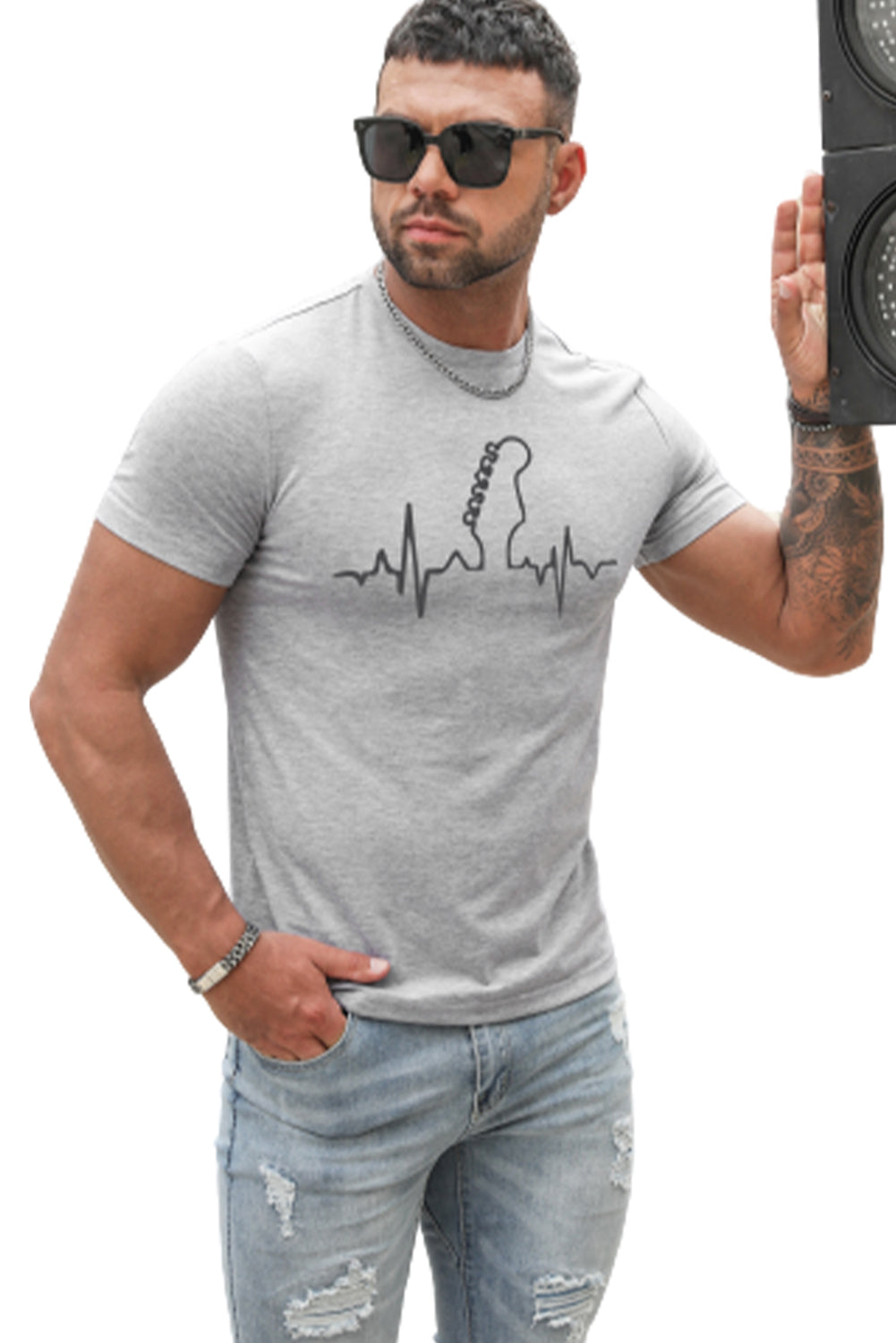 Best Friends Wine Bottle Graphic Print Short Sleeve Men's T Shirt