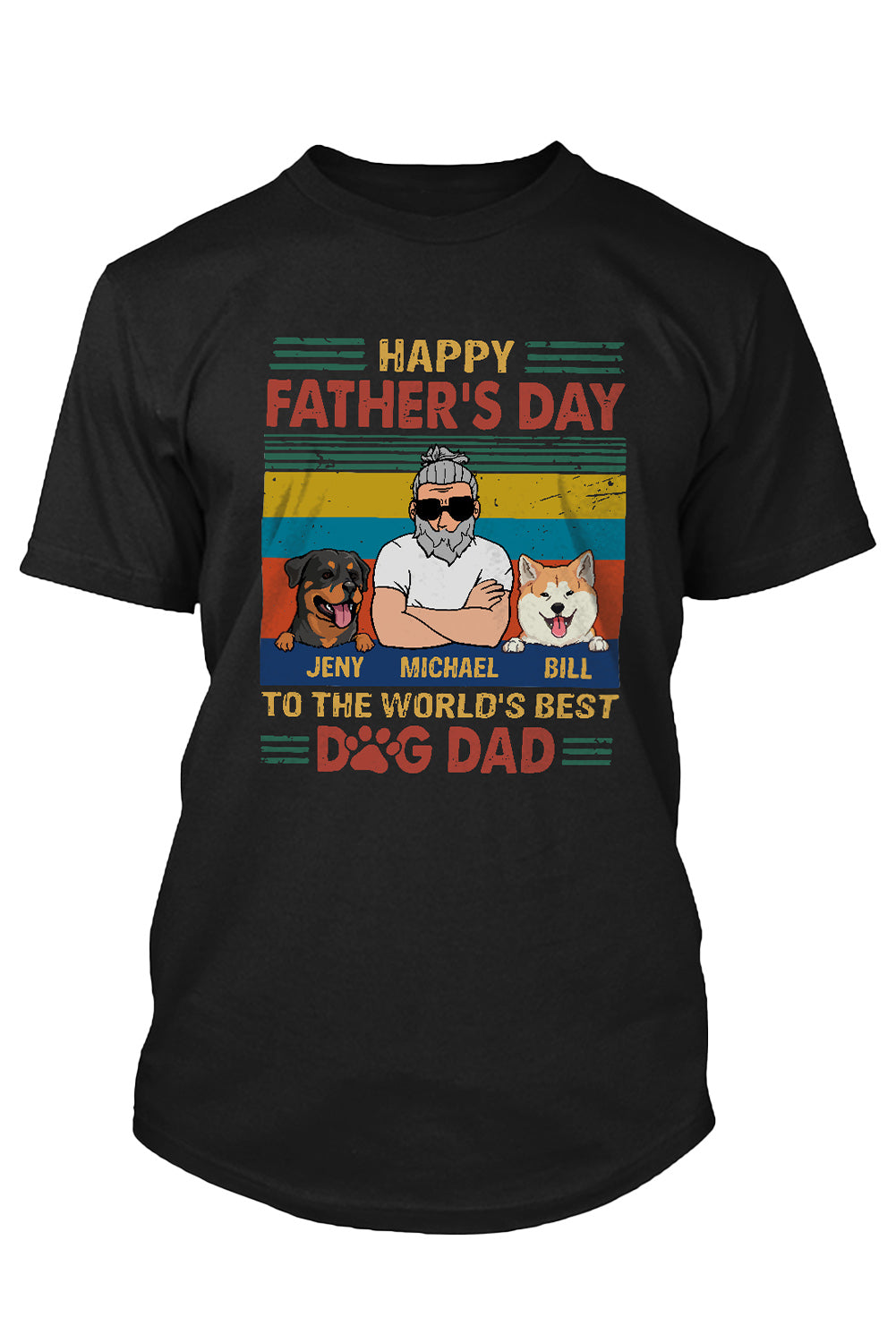 PAPA Letter Print Crewneck Short Sleeve Men's T Shirt