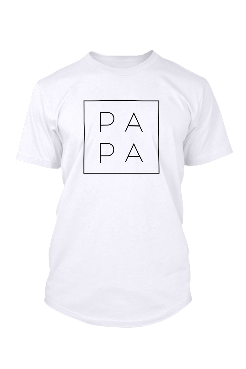 PAPA Letter Print Crewneck Short Sleeve Men's T Shirt
