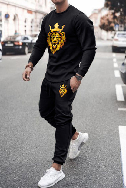 Two-piece Men's Pullover and Joggers Set